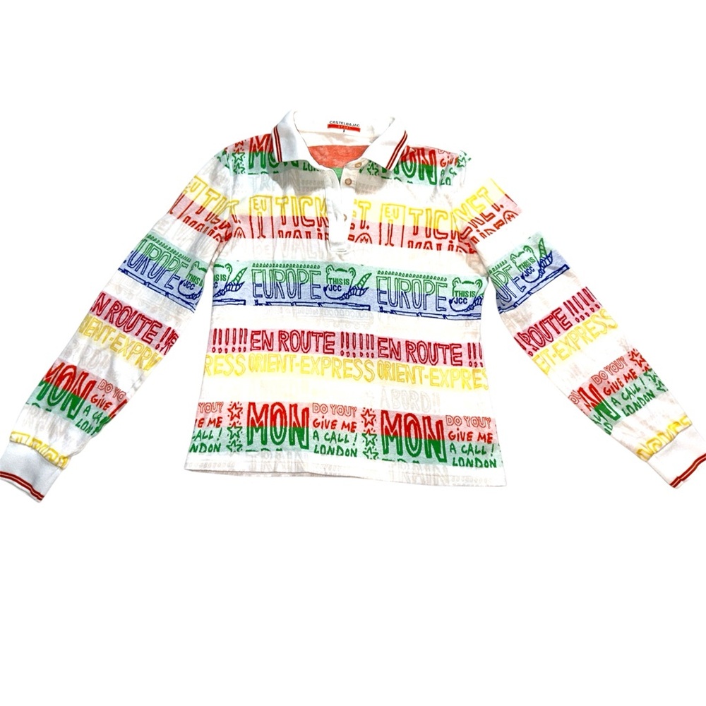 Castelbajac Sport Colorful Graphic Shirt Size S/2